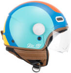 CGM Pix Sprint 191G Albastru Deschis / Portocaliu Casca Moto Jet ECE 22.06 1050gr cu Sunvisor CGM-191G-ASA-26 (CGM-191G-ASA-26)