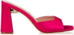 Envie Shoes Satin Mule cu Gros cu gleznă înaltă Toc în Culoare Fuchsia E20-17121-54 (E20-17121-54) Fierastrau