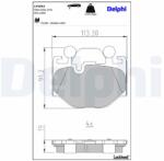 DELPHI Set placute frana DELPHI LP3963 (LP3963)