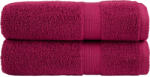 vidaXL Премиум кърпи за душ SOLUND 2 бр Бордо 70x140 см 600 gsm (137212)