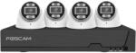 Foscam Camera Supraveghere Foscam Foscam FNA108 E T4 2T (black, FNA108E 8-channel PoE NVR, 4x T8EP camera) (FNA 108 E T4 2T bk)