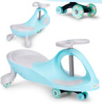ECOTOYS Wiggle autó, ECOTOYS YM-SW-1, kék, 79 x 36 x 38, 5 cm, LED-es világító gumírozott kerekek, 360°-ban forgó kormány, beltéri/kültéri, teherbírás: 70 kg, 3 év felett (TF3600)