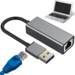 Verk Group Adaptor Ethernet USB 3.0 cu conector RJ45, 100 Mb/s, gri (06345)