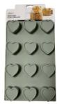  Sütőforma szív minta 12 fészkes 30 * 18, 5 * 2 cm szilikon T14108 (T14108)