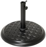 Garthen Bază rotundă pentru umbrelă, beton, 45 cm, negru decorativ (SC00251)