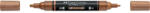Faber-Castell Akril marker kétvégű MULTIMARK 252 Faber-Castell réz (FC185952) - web24