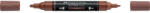 Faber-Castell Akril marker kétvégű MULTIMARK 378 Faber-Castell gesztenyebarna (FC185979) - web24