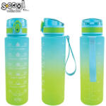 S-Cool Sticla apa 700 ml, MOTIVATIONALA, PLASTIC, GREEN GRADIENT, 25.10x6.9CM- S-COOL (SC3102)