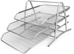 S-COOL Tavita documente MESH, 3 compartimente argintie - OFFISHOP (OF198)