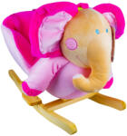 ROBENTOYS Balansoar pentru bebelusi, Elefant, lemn + plus, roz, 60x34x45 cm (XL502) Balansoar calut