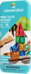 Cleverclixx Set de construcție magnetic Mini Tiles Pack Intense - 28 buc (CLEVER_CC-1026)