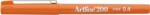 Artline Liner Artline 200, varf fetru 0.4mm - portocaliu (EK-200-OG)