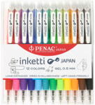 PENAC Set 12 pixuri cu gel PENAC Inketti 0.5mm - culori asortate (P-BA3601EF-WP12)