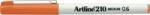 Artline Liner Artline 210, varf fetru 0.6mm - portocaliu (EK-210-OG) - forit