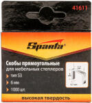 SPARTA Скоби за такер, тип 53, 6 мм, 1000 бр. // Sparta