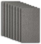  8 db NEXTLY dekoratív, természetes kő megjelenésű, beltéri/kültéri, 60x120cm-es, 3-5mm vastag, strukturált, vízálló, tűzálló, modern design, 5.76sqm fedettség, grafitszürke, 8 db NEXTLY dekoratív vako