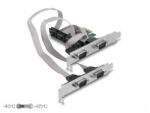 Delock PCI Express карта DeLock, 4 x Serial RS-232 - 90410 (90410)