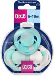 LOVI Lovi, Prime, suzeta dinamica din silicon, Aqua Green, 6-18 luni, 3 buc