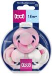 LOVI Lovi, Prime, suzeta dinamica din silicon, Peony Pink, 18 luni+, 3 buc