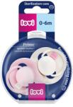 LOVI Lovi, Prime, suzeta dinamica din silicon, Rose Cream, 0-6 luni, 2 buc