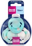 LOVI Lovi, Prime, suzeta dinamica din silicon, Aqua Green, 18 luni+, 3 buc