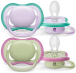 Philips Suzeta Ultra air play - fete - violet - 0-6 luni - 2 buc (146093)