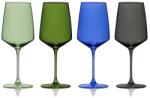 Viski set de pahare cu picior pentru vin din sticlă colorată 650 ml 99KK-SLUZYJ_MLC (V11264) Pahar