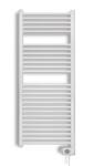 Zehnder Aura fürdőszoba radiátor elektromos egyenes 1226 × 600 mm, fehér (PBEZ-120-60/MQ)