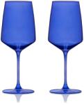Viski set de pahare cu picior pentru vin din sticlă colorată 650 ml 99KK-SLUZYL_59X (V11266) Pahar