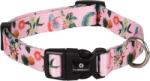 Flamingo zgardă cu model colorat și amuzant de flamingo și flori (1, 5 x 40-55 cm)
