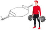inSPORTline Hatszögletű olimpiai rúd inSPORTline Hexlif 140cm/50mm 21, 8kg 200kg-ig szorítógyűrűkkel, 2 lehetséges fogáspozíció, trap bar markolat