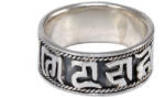 Ékszershop Tibeti stílusú ezüst karikagyűrű (2185118)