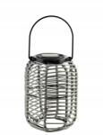 Mondex Sokke Grey Napelemes lampion 15x20/31cm