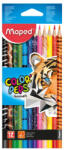 Maped Color`Peps Animal színes ceruza készlet, háromszögletű, 12 szín (IMA832212)