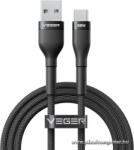 VEGER AC04 USB-A - USB-C Kábel - 66W gyorstöltés, 1, 2 m, fonott nylon kivitel (6977525752605)