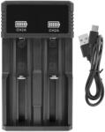 TifanTEX Încărcător pentru 2 baterii 18650 Li-ion 3, 7V CH2A (3560E6) Incarcator baterii