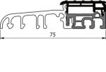 Gluske BKV teraszajtóküszöb Eifel TB-75 F1/szürke 6m (SCH-102235128)