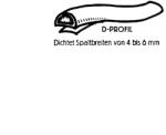 Ellen Öntapadó tömítő profil ellenflex barna D-profil (SCH-102205466)