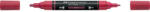 Faber-Castell Akril marker kétvégű MULTIMARK 433 Faber-Castell piros bogyó (FC185933) - officefirst