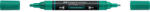 Faber-Castell Akril marker kétvégű MULTIMARK 358 Faber-Castell smaragdzöld (FC185958) - officefirst