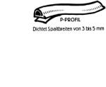 Ellen Öntapadó tömítő profil ellenflex barna P-profil (SCH-102205462)