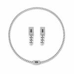 ElectraStore Set In Stil Monaco Colier si Cercei Pure Silver (C4954)