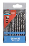  13 darabos M2 Hengeresszárú köszörült csigafúró készlet 1, 5-6, 5mm HSS