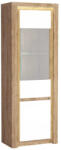 Greensite Livinio L-4 vitrin, ribbeck tölgy / fényes fehér