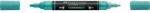 Faber-Castell Akril marker kétvégű MULTIMARK 276 Faber-Castell víz zöld - suplix
