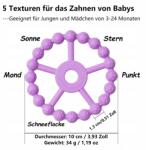  Seposeve Csecsemő rágóka 3 db Szilikon Bpa mentes Zöld Lila Ni (2XJV)