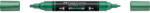 Faber-Castell Akril marker kétvégű MULTIMARK 295 Faber-Castell metál zöld (68301) - irodaszerpiac