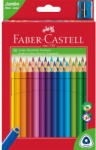 Faber-Castell Színes ceruza készlet háromszögletű + hegyező Jumbo Junior Faber-Castell 30klf. szín (68135) - irodaszerpiac