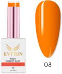 Everin Neon Rubber Base Everin 15ml 08 - Bază Rubber Portocaliu Neon (NRYDJ-8)