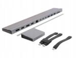 HYPER Dokkoló Állomás Usb-c Adapter Három 4K Hdmi Monitor Laptophoz Erős Pc (6941921147976)
